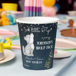 Kleine wolf thema baby shower servies papieren bekers