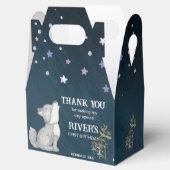 Kleine wolf thema verjaardagsfeestje wilde één bedankdoosjes (Geopend)