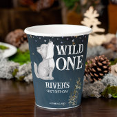 Kleine wolf thema verjaardagsfeestje wilde één papieren bekers