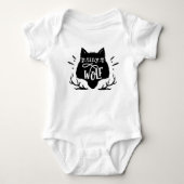 Kleine wolfskuiken Baby en Kinder badpakken Romper (Voorkant)