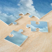 Kleine wolken, in het licht - Foto Legpuzzel (Zijkant)