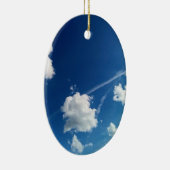 Kleine wolken in het licht keramisch ornament (Rechts)