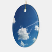 Kleine wolken in het licht keramisch ornament (Links)