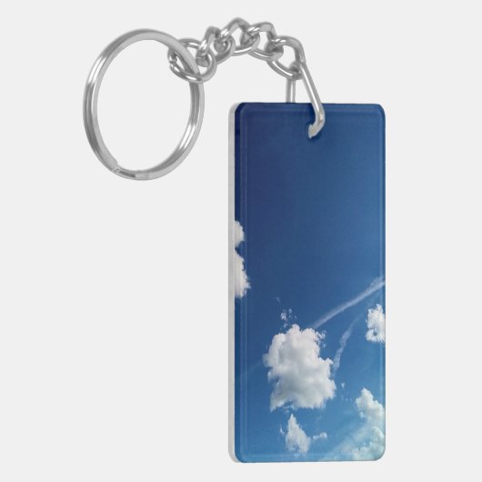 Kleine wolken in het licht sleutelhanger (Voorkant Links)