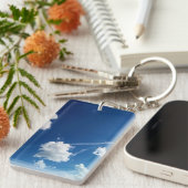 Kleine wolken in het licht sleutelhanger (Voorkant Rechts)