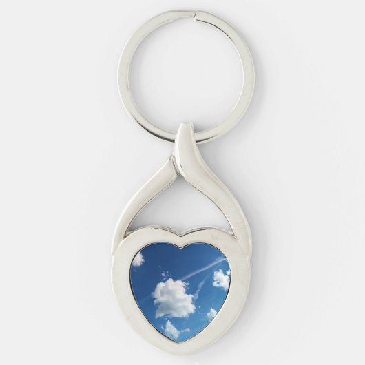 Kleine wolken in het licht sleutelhanger (Voorkant)