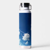 Kleine wolken in het licht waterfles (Achterkant)