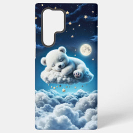 Kleine wolken teddysterren maan fantasie kunst samsung galaxy hoesje