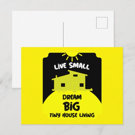 Kleine woning - Kleine huizen Briefkaart (Voorkant / Achterkant)