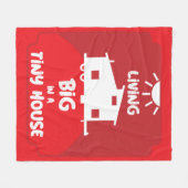Kleine woning - Kleine huizen Fleece Deken (Voorkant (Horizontaal))