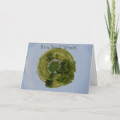 Kleine World Green Earth Verjaardag Kaart (Voorkant)