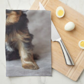 Kleine yorkie theedoek (Quarter Fold)