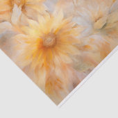 Kleine, zachte elegante zonnebloem bloemen decoupa tissuepapier (Detail)