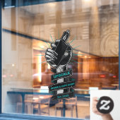 Kleine Zakelijke Aanpassing Rook- en Vapewinkel Raamsticker (Cafe Raam)