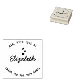 Kleine zakelijke bakkerij Gemaakt met liefde Custo Rubberstempel (Gestempeld)