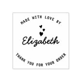 Kleine zakelijke bakkerij Gemaakt met liefde Custo Rubberstempel (Afrduk)