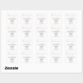 Kleine Zakelijke Dank U Logo Aangepaste Sticker (Vel)