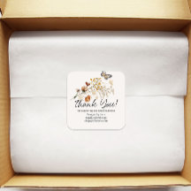 Kleine Zakelijke Dank U Vintage Botanische Bloemen