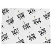 Kleine Zakelijke Gepersonaliseerde Bedrijfs Merkpr Groot Cadeauzakje (Voorkant)