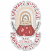 Kleine Zakelijke Herfst Sticker (Voorkant)
