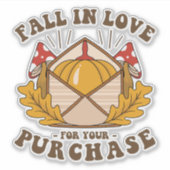 Kleine Zakelijke Herfst Sticker (Voorkant)
