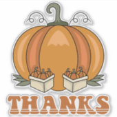 Kleine Zakelijke Herfst Sticker (Voorkant)