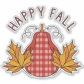 Kleine Zakelijke Herfst Sticker (Voorkant)