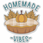 Kleine Zakelijke Herfst Sticker (Voorkant)