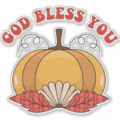 Kleine Zakelijke Herfst Sticker (Voorkant)