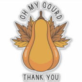 Kleine Zakelijke Herfst Sticker (Voorkant)