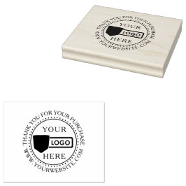 Kleine Zakelijke Houten Kunststempel met Logo Rubberstempel
