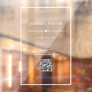 Kleine Zakelijke Professionele Kantoor Witte QR-co Raamsticker