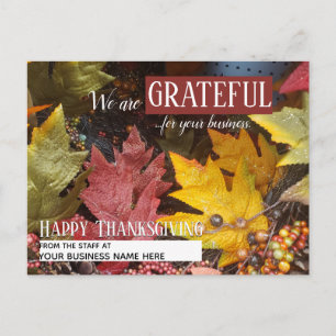 Kleine Zakelijke Thanksgiving Kaarten
