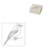 Kleine zangvogel rubberstempel (Gestempeld)