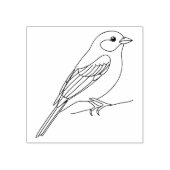 Kleine zangvogel rubberstempel (Afrduk)