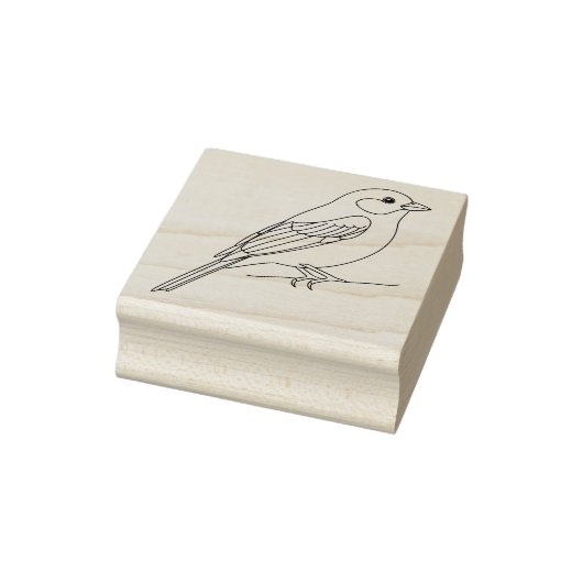 Kleine zangvogel rubberstempel (Stempel)