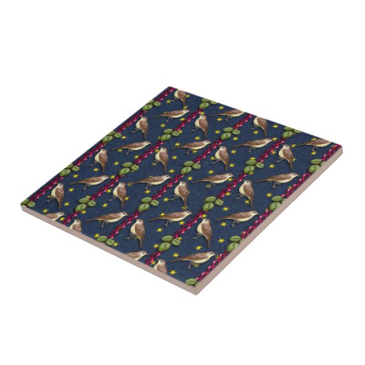 Kleine Zangvogels Tegeltje (Zijkant)