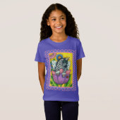 KLEINE ZEBO WHIMSYNICKER, ZEBRA UNICORN Fantasy T-shirt (Voorkant volledig)