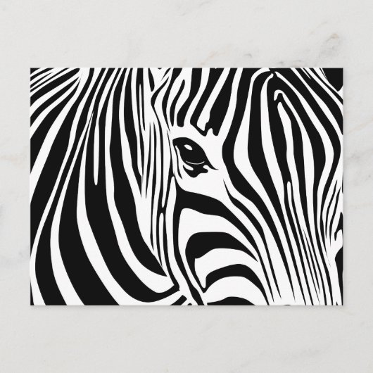 Kleine Zebra Briefkaart (Voorkant)