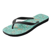 Kleine Zee met schildpadden en zand ID696 Teenslippers (Schuin)