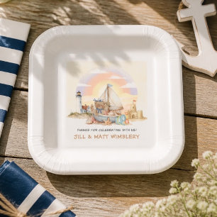 Kleine Zeeman Nautische Baby Shower Papieren Bordje