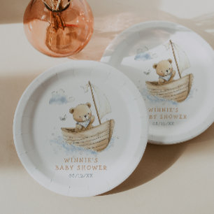Kleine Zeeman Teddybeer Baby Shower Papieren Bordje