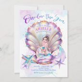 Kleine Zeemeermin 1e Verjaardag ONEder Het Zee Zee Kaart (Voorkant)