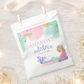 Kleine Zeemeermin Baby shower Bedankzakje (Geknipt)