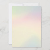 Kleine Zeemeermin Baby shower Kaart (Achterkant)