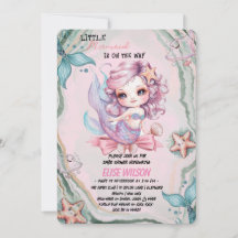 Kleine zeemeermin boog is op de weg baby shower 2