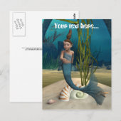 Kleine Zeemeermin Briefkaart (Voorkant / Achterkant)