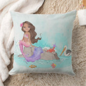 Kleine zeemeermin en vrienden kussen (Deken)