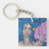 Kleine Zeemeermin, Fantastische kunst onder water, Sleutelhanger (Voorkant)