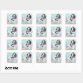 Kleine Zeemeermin Foto Sticker Brunette 2 (Vel)